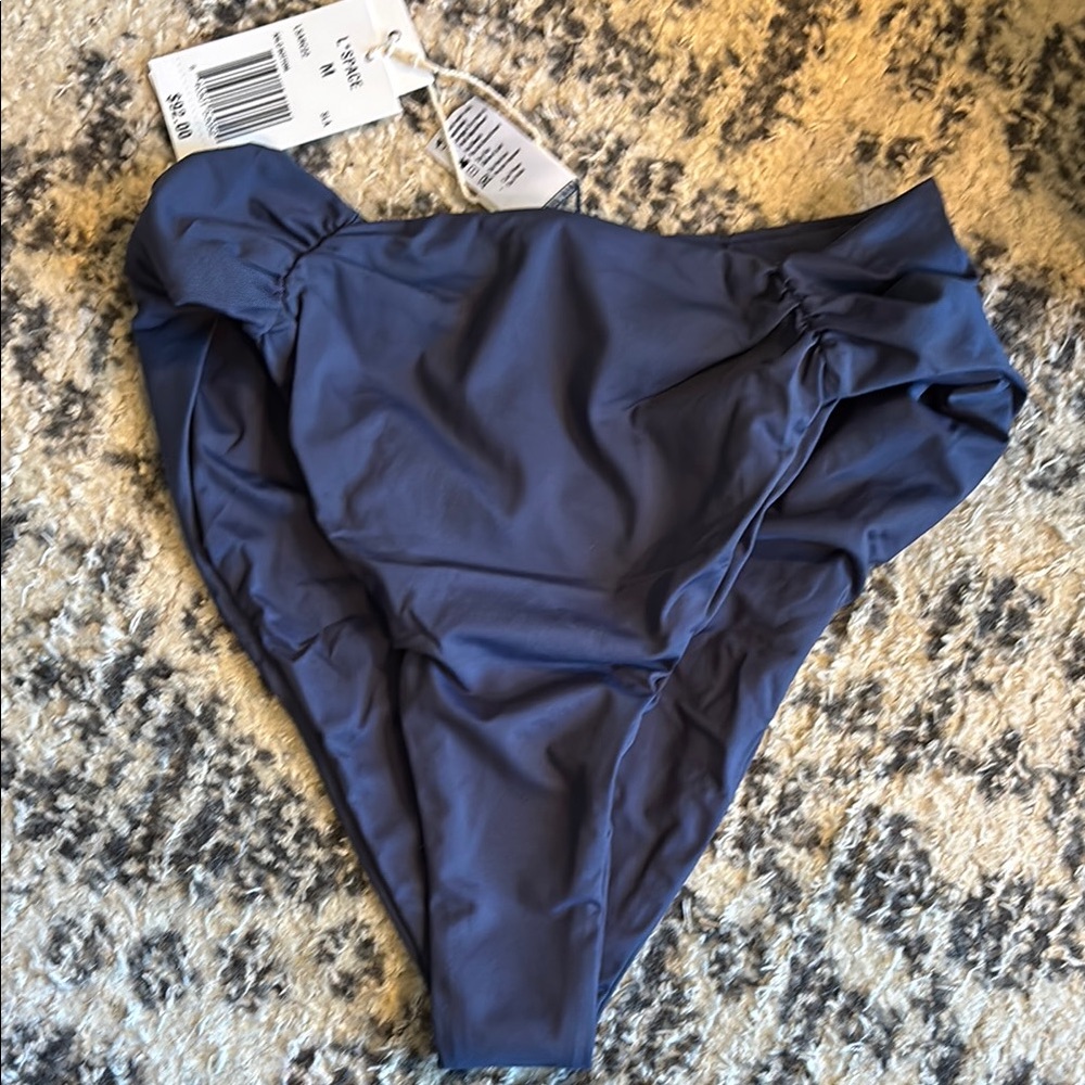 L*Space Arlo Navy Bikini Bottom